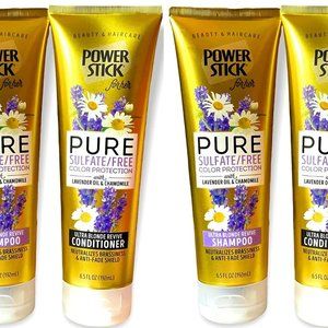 Pure Sulfate Free Ultra Blonde Revive Shampoo & Conditioner 6.5 oz Set of 4